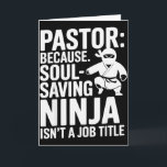 Carte Humour de pasteur drôle humour chrétien foi leader<br><div class="desc">Humour de pasteur drôle humour chrétien foi leadership blague</div>