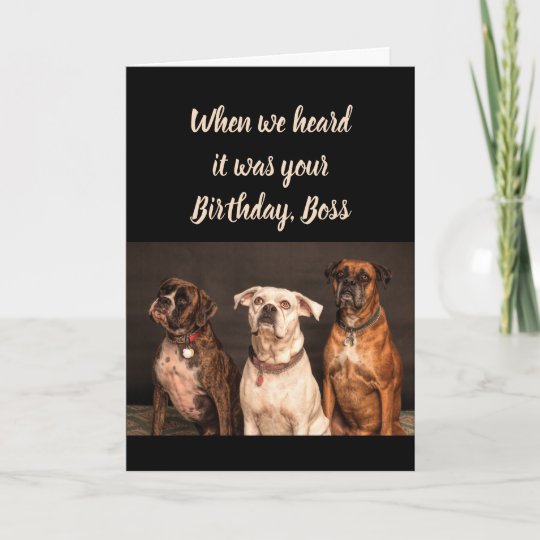 Carte Humour De Patron D Anniversaire De Tous Les Nous Zazzle Be