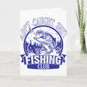 Carte Humour de pêche à la langue adulte pas prise