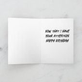 CARTE *HUMOUR DE PIZZA* POUR VOTRE GRAND ANNIVERSAIRE (Intérieur)