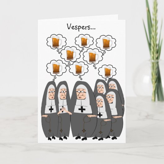 Carte Humour de religieuses catholiques (Devant)