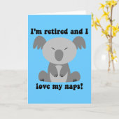 Carte Humour de retraite amusant (Fleur jaune)