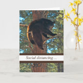 Carte Humour de soutien de Corona Virus (Fleur jaune)