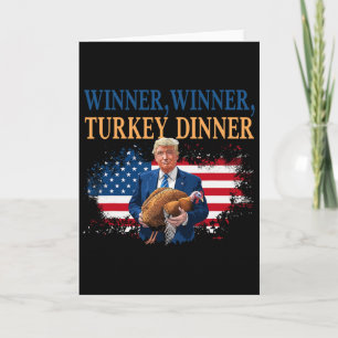 Carte Humour de Thanksgiving Trump Dinde