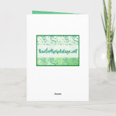 Carte Humour de vin Noël (Dos)