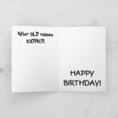 Carte Humour Dinosaur (Intérieur)