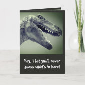 Carte Humour Dinosaur (Devant)