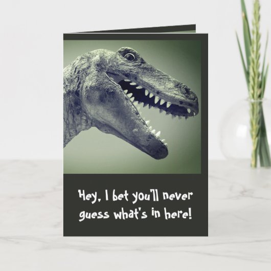 Carte Humour Dinosaur (Devant)