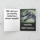Carte Humour Dinosaur (Intérieur)