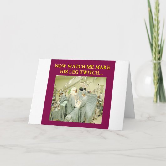 Carte humour docteur drôle (Devant)