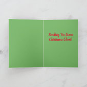 Carte Humour drôle de vacances de crabe de Père Noël de (Intérieur)