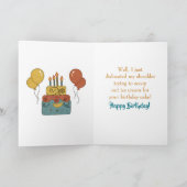 Carte Humour drôle sur le vieillissement pour anniversai (Intérieur)