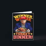Carte Humour Drôle Trump Gagnant Dîner Dîner Turquie<br><div class="desc">Humour Drôle Trump gagnant Turquie Dîner Thanksgiving</div>