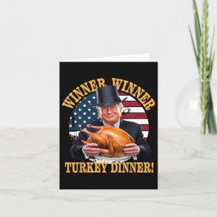 Carte Humour Drôle Trump Gagnant Dîner Dîner Turquie
