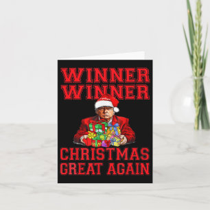 Carte Humour Drôle Trump gagnant Noël Grand Ag