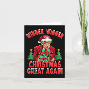 Carte Humour Drôle Trump gagnant Noël Grand Ag