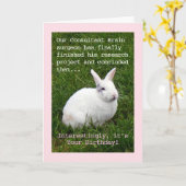 Carte Humour du chirurgien cérébral (Fleur jaune)