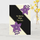 Carte Humour du jour du patron (Fleur jaune)