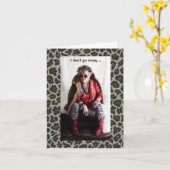 Carte Humour Gone Crazy entre salutation normale (Fleur jaune)