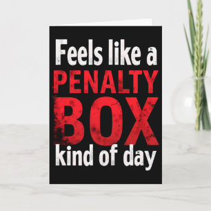 Carte Humour Hockey Ressemble à une journée en cage de p