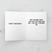 Carte ***HUMOUR*** LE **60e ANNIVERSAIRE** (Intérieur)