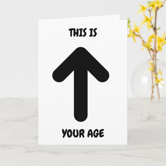 Carte ***HUMOUR*** LE **60e ANNIVERSAIRE** (Fleur jaune)