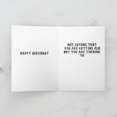 Carte ***HUMOUR*** LE **70e ANNIVERSAIRE** (Intérieur)