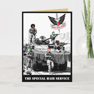 Carte Humour Militaire Drôle Parodie SAS