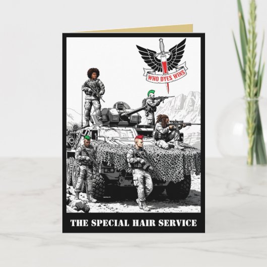 Carte Humour Militaire Drôle Parodie SAS (Devant)