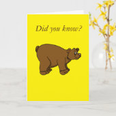 Carte Humour/plaisanterie (Fleur jaune)