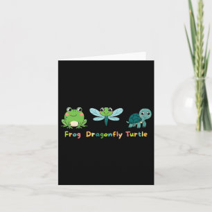 Carte Humour politique subtil Anti-Trump Frog Dragonfly