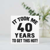 Carte Humour pour 40 ans (Debout devant)