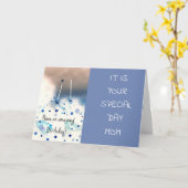 CARTE HUMOUR POUR **MAMAN** DE SON FILS OU SA FILLE (Fleur jaune)