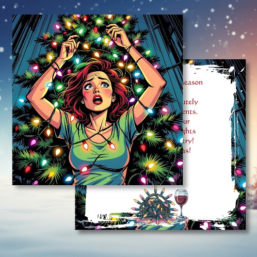 Carte Humour sarcastique de Noël drôle