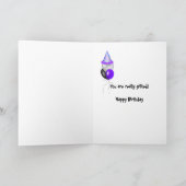 Carte Humour sauvage de Chimp (Intérieur)