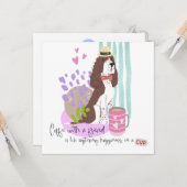 Carte Humour Springer Spaniel Citation Toute Occasion (Devant/Arrière en situation)