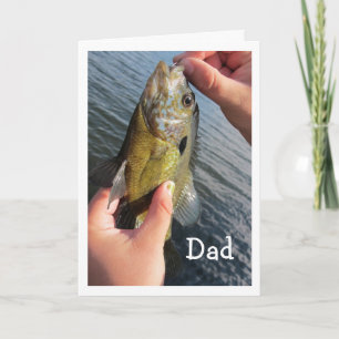 Carte Humour sur la pêche pour l'anniversaire de papa à