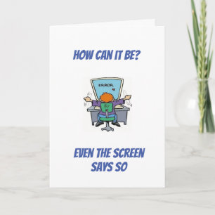 CARTE **HUMOUR SUR LE VIEILLISSEMENT/VOUS AVEZ L'A