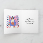 Carte Humour tendance Shopping Joke Funny Valentines Day (Intérieur)