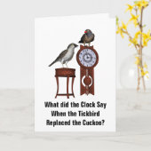 Carte Humour Tickbird (Fleur jaune)