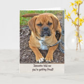 Carte Humour Vasectomie (Fleur jaune)