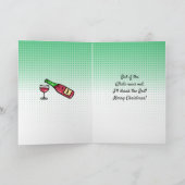 Carte Humour Vin Noël (Intérieur)