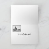 Carte Humour vintage de diligence de retraite heureuse (Intérieur)