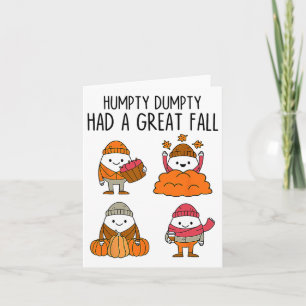 Carte Humpty A Eu Une Grande Automne Automne Dumpty Hall