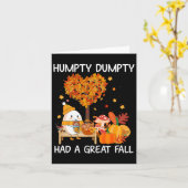 Carte Humpty Dumpty a fait une grande chute Bonjour l'au (Fleur jaune)