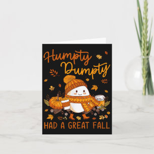 Carte Humpty Dumpty a fait une grande chute de Thanksgiv