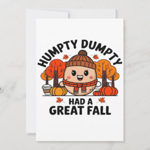 Carte Humpty Dumpty, Drôle Thanksgiving