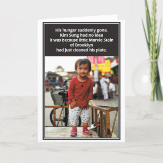 Carte Hunger Gone Jewish Birthday Card