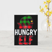 Carte Hungry Elf Matching Family Group Christmas Party P (Fleur jaune)