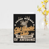 Carte Hunter 80e Anniversaire Old Bucks Club 80 Ans De A (Fleur jaune)